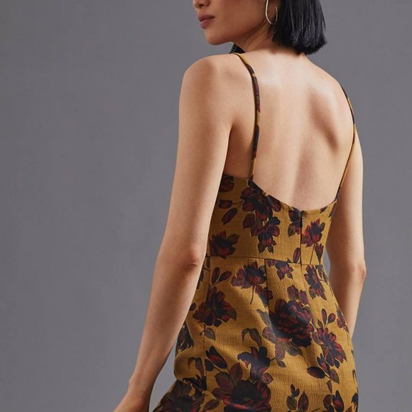 HTF Anthropologie Floral Slip Maxi Dress - Picture 4 of 10